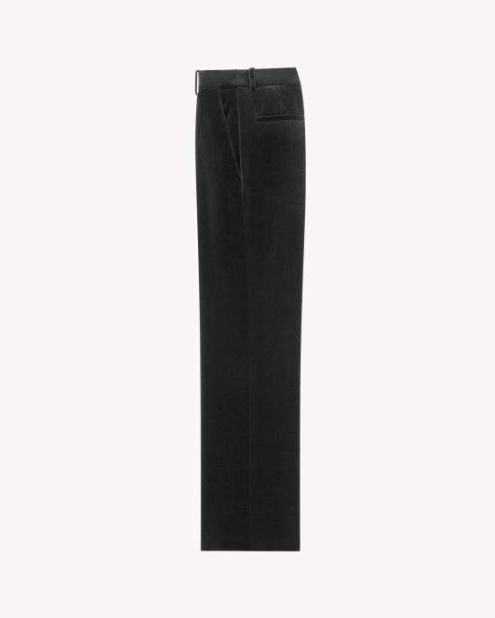 25FW 생로랑 스트레이트 팬츠 825007Y580T1000 Black - SAINT LAURENT