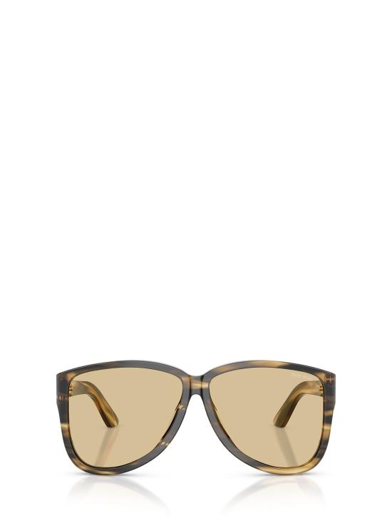 26FW 미우미우 선글라스 MU A08S 25E1OR STRIPED LODEN