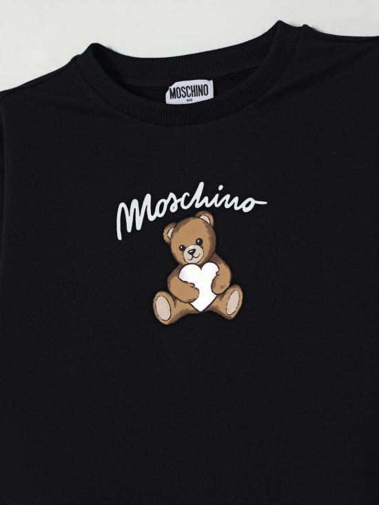 25FW [키즈] 모스키노 풀오버 HDF06ELDA14 60100 Black - MOSCHINO