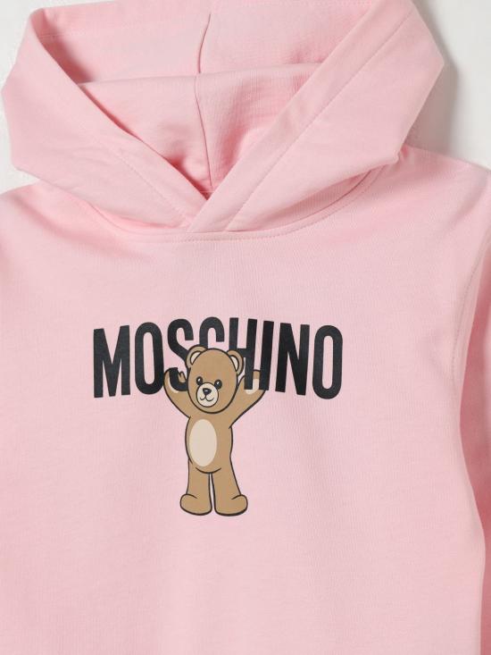 25FW [키즈] 모스키노 풀오버 HUF09FLCA40 50209 Pink - MOSCHINO