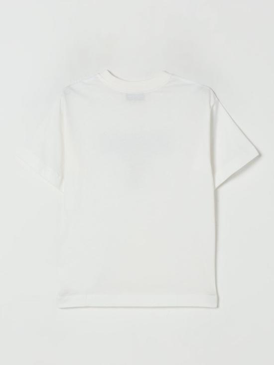 25FW [키즈] 모스키노 티셔츠 HMM05GLAA10 10063 Yellow Cream - MOSCHINO