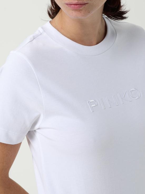 25FW 핑코 반팔 티셔츠 101752A2RD Z04 White - PINKO