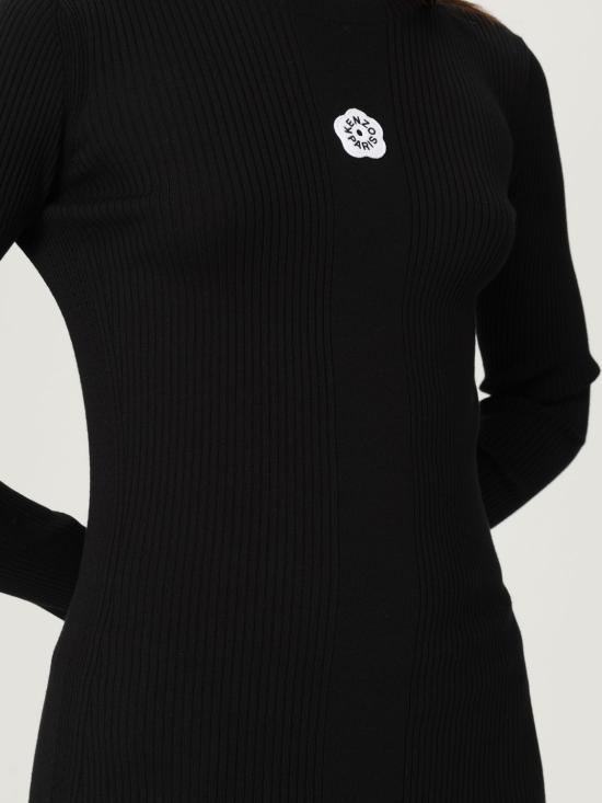 25FW 겐조 긴팔 티셔츠 FF62TO6123LG 99J Black - KENZO