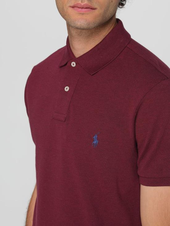 25FW 폴로 랄프로렌 폴로 티셔츠 710536856 343 Wine - POLO RALPH LAUREN