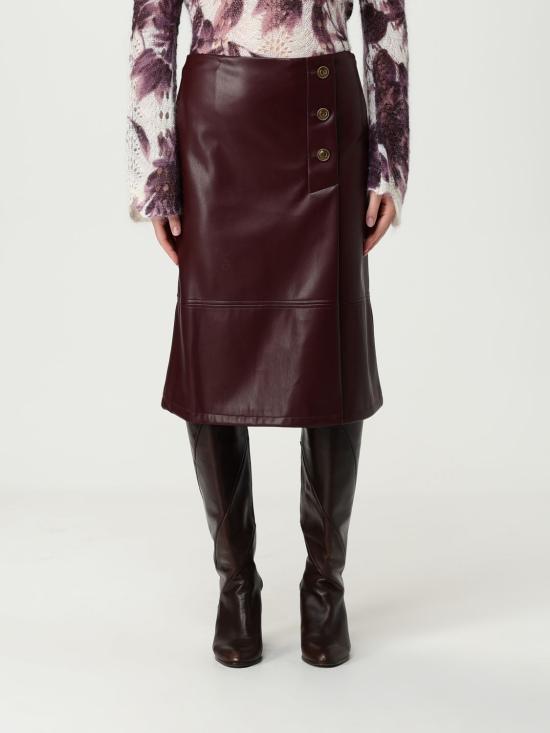 25FW 트윈셋 미디 스커트 252TP2233 05609 Burgundy