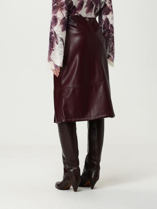 25FW 트윈셋 미디 스커트 252TP2233 05609 Burgundy - TWINSET