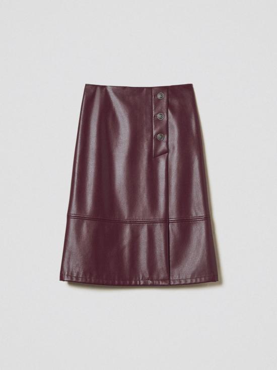 25FW 트윈셋 미디 스커트 252TP2233 05609 Burgundy - TWINSET