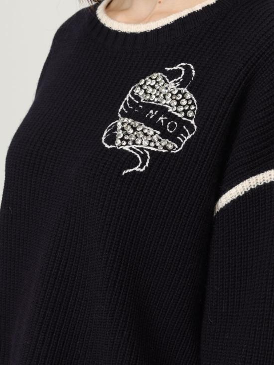 25FW 핑코 스웨터 105397A2PK EZ1 Blue - PINKO