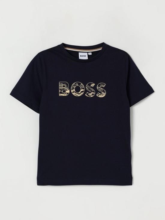 25FW [키즈] 보스 티셔츠 J52358 849 Navy