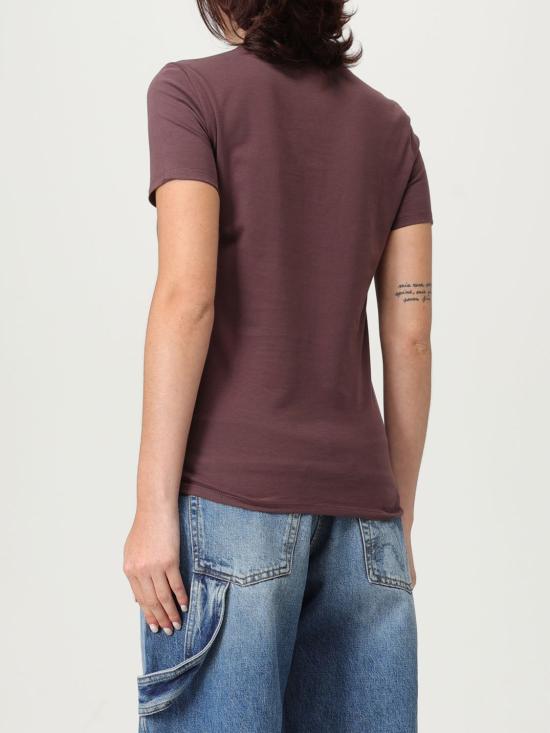 25FW 엘리자베타프랜치 반팔 티셔츠 MA007 EA4 Wine - ELISABETTA FRANCHI