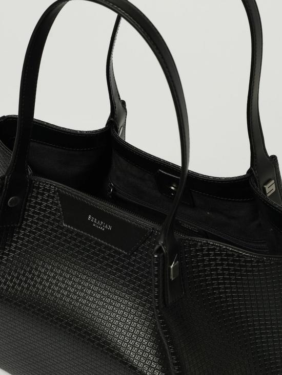 25FW 세라피안 숄더백 SRSTSMLL684532C CG2 Black - SERAPIAN