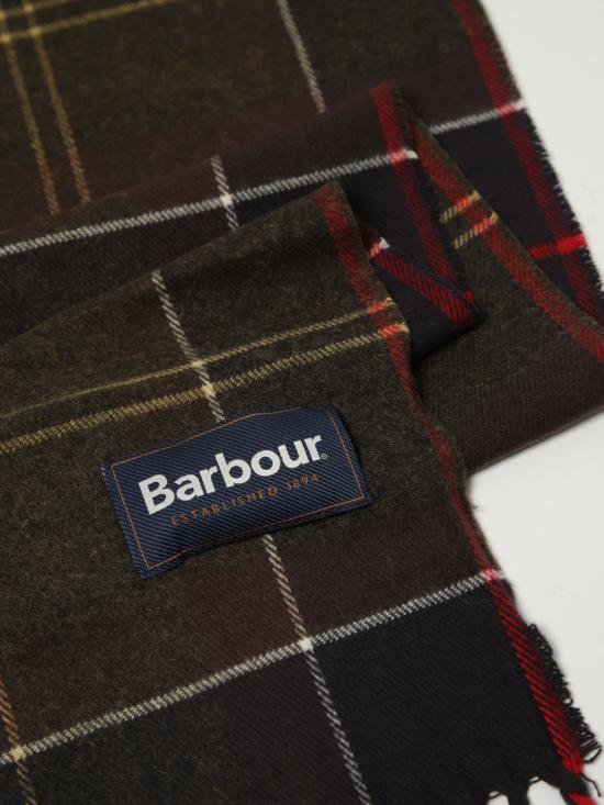 25FW 바버 Galingale 갈링게일 타탄 체크 머플러 USC0300 TN11 Green - BARBOUR