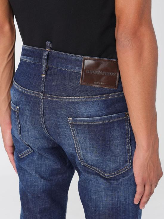 25FW 디스퀘어드2 데님 팬츠 S74LB1736D30010 470 Navy - DSQUARED2