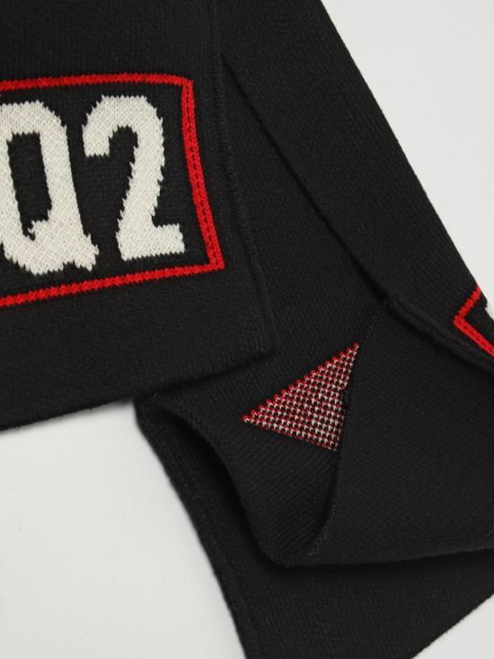 25FW [키즈] 디스퀘어드2 스카프 DQ3121D0AFJ DQ900 Black - DSQUARED2