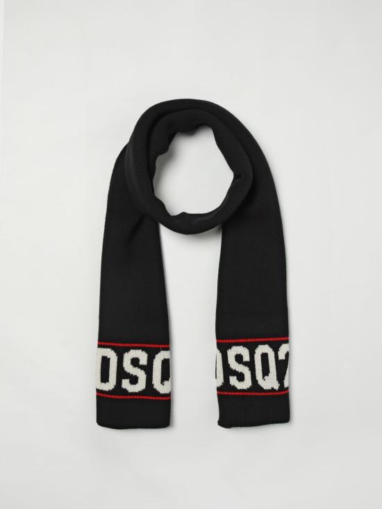 25FW [키즈] 디스퀘어드2 스카프 DQ3121D0AFJ DQ900 Black - DSQUARED2