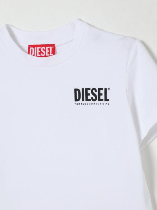 25FW [키즈] 디젤 티셔츠 J02504KYATR K100 White - DIESEL
