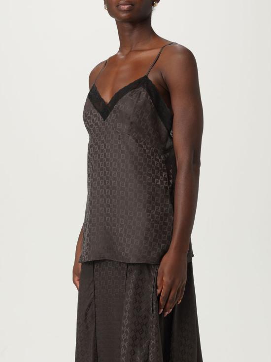 25FW 펜디 민소매 티셔츠 FS9753AUQG F1T6H Brown - FENDI