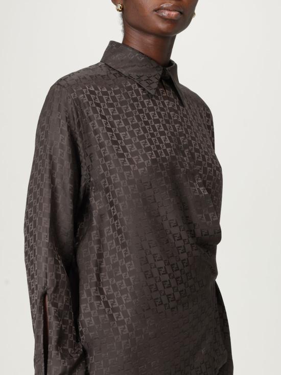 25FW 펜디 셔츠 FS8287AUQG F1T6H Brown - FENDI