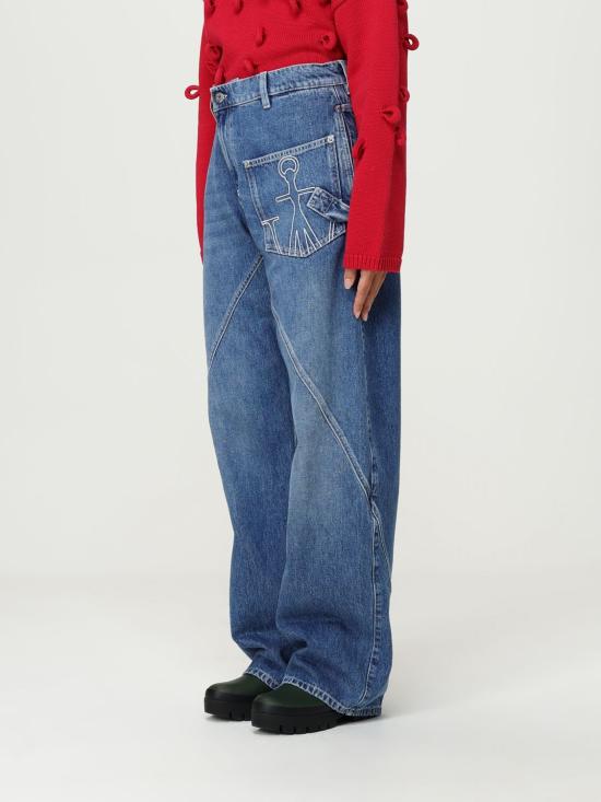 25FW JW앤더슨 트위스트 워크웨어 진 DT0102PG1735 804 Stone Washed - JW ANDERSON