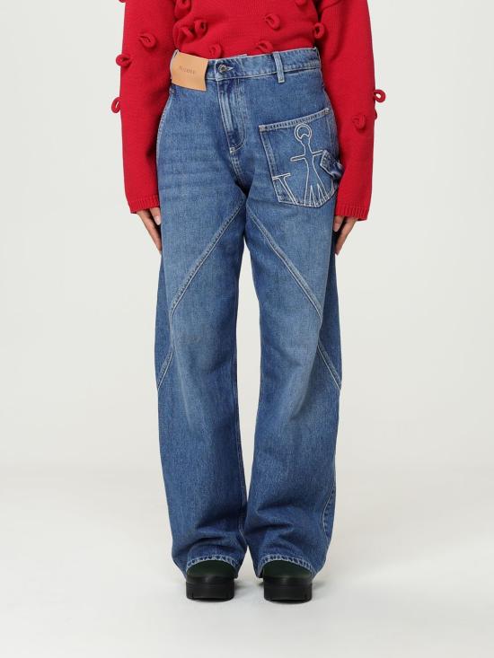 25FW JW앤더슨 트위스트 워크웨어 진 DT0102PG1735 804 Stone Washed