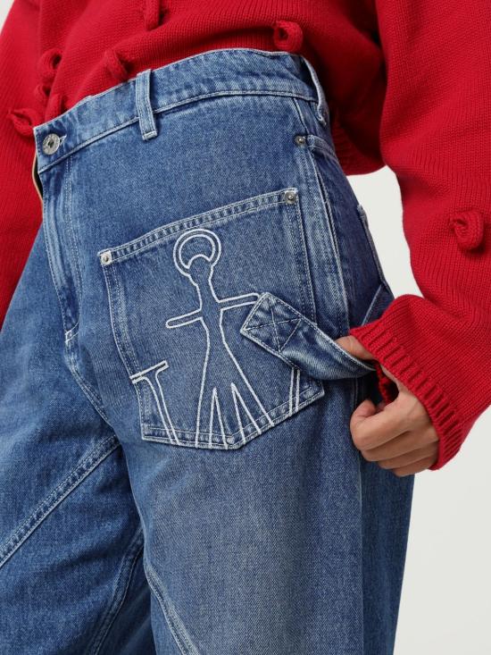 25FW JW앤더슨 트위스트 워크웨어 진 DT0102PG1735 804 Stone Washed - JW ANDERSON