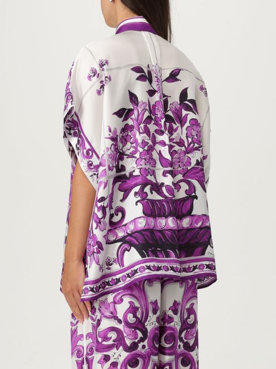 25FW 돌체앤가바나 블라우스 F5T52THI1TK IP3TN Violet - DOLCE & GABBANA