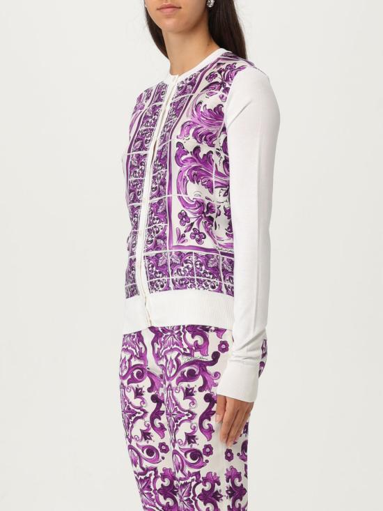 25FW 돌체앤가바나 가디건 FXV10TJBSJF H25DQ Violet - DOLCE & GABBANA