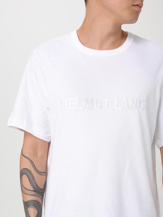 25FW 헬무트랭 반팔 티셔츠 O04HM599 100 White - HELMUT LANG