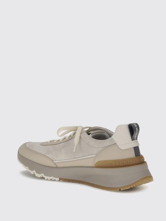 25FW 브루넬로 쿠치넬리 스니커즈 MZUSGGO278 CKY76 Beige - BRUNELLO CUCINELLI