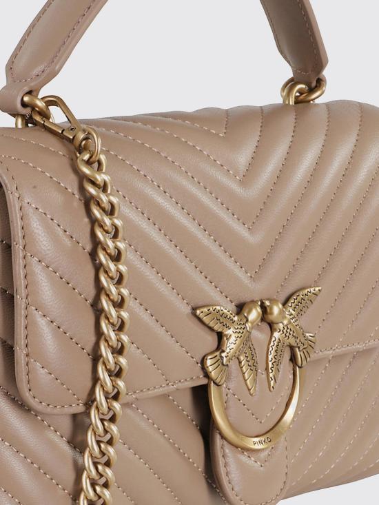 25FW 핑코 토트백 100043A0GK D01Q Beige - PINKO