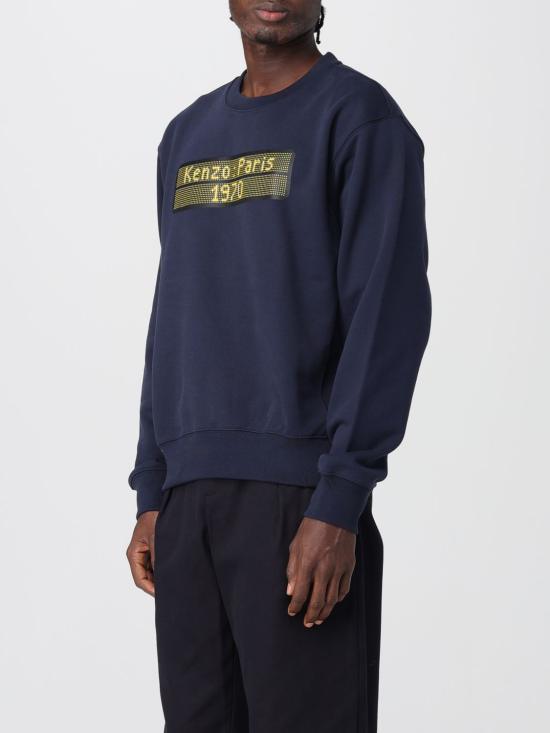 25FW 겐조 긴팔 티셔츠 FF65SW2564MC 79 Blue - KENZO