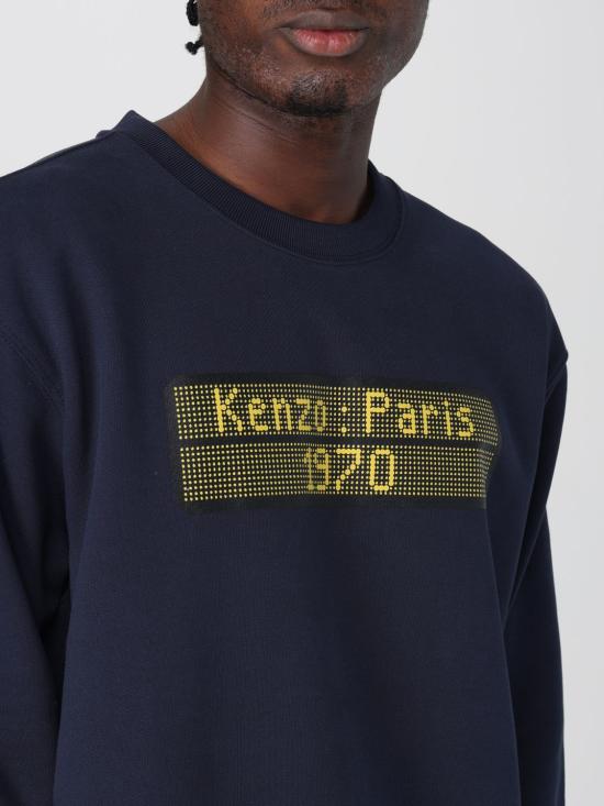 25FW 겐조 긴팔 티셔츠 FF65SW2564MC 79 Blue - KENZO