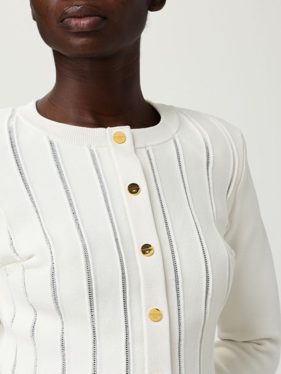 25FW 엘리자베타프랜치 가디건 MK07S DZ9 White - ELISABETTA FRANCHI