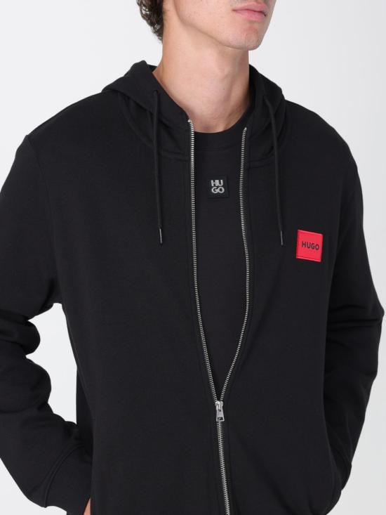 25FW 휴고보스 집업 니트 50447972 001 Black - HUGO BOSS