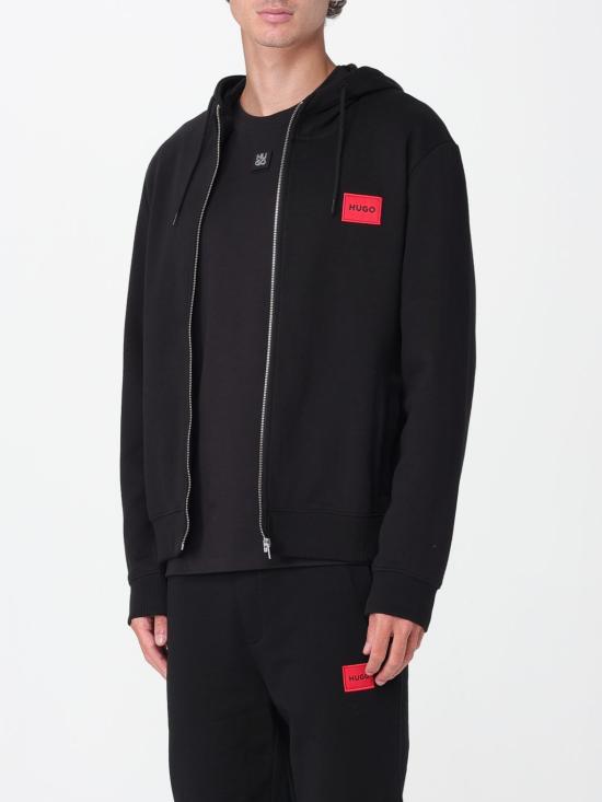 25FW 휴고보스 집업 니트 50447972 001 Black - HUGO BOSS