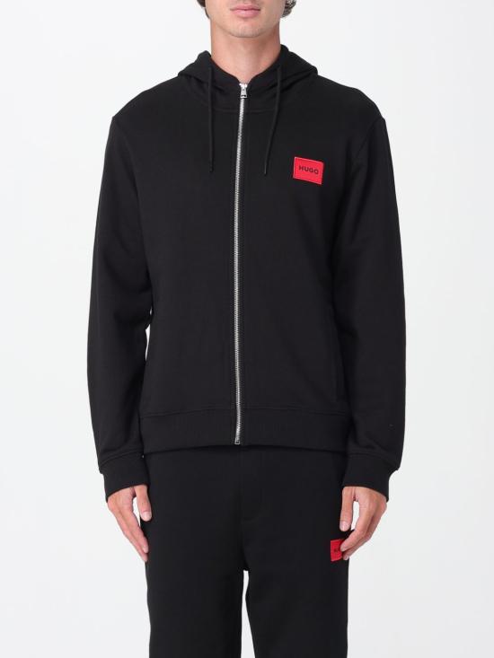 25FW 휴고보스 집업 니트 50447972 001 Black