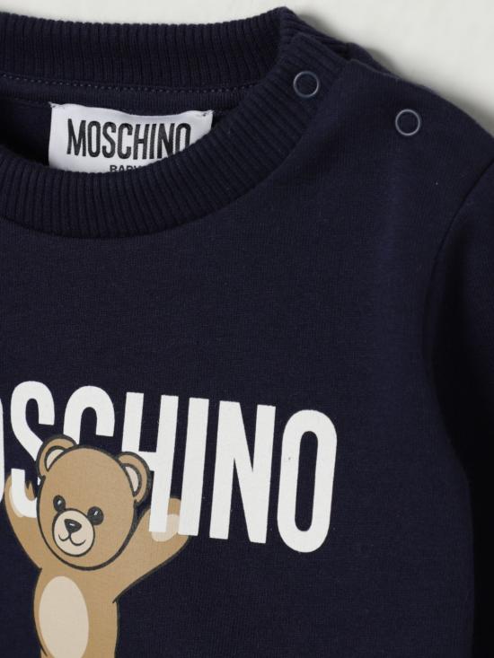 25FW [키즈] 모스키노 풀오버 MNF060LCA40 40016 Navy - MOSCHINO