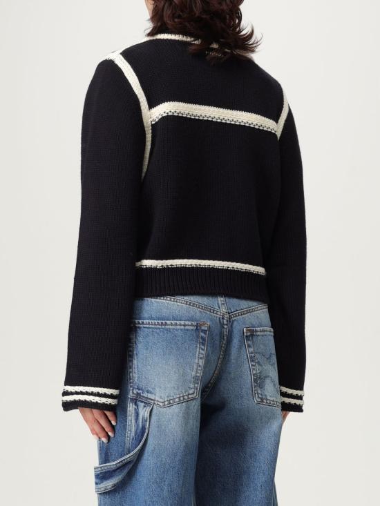 25FW 핑코 가디건 105498A2PL EZ1 Blue - PINKO