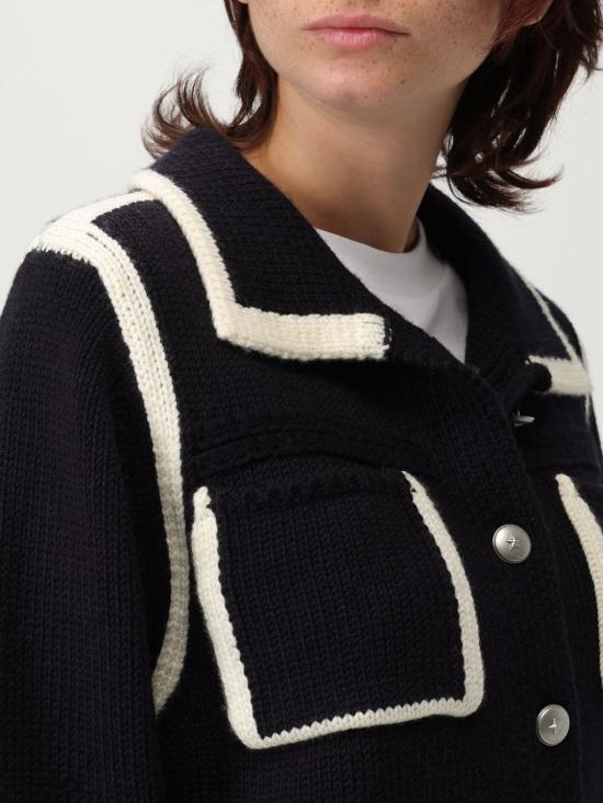 25FW 핑코 가디건 105498A2PL EZ1 Blue - PINKO