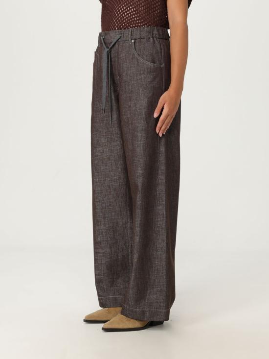 25FW 브루넬로 쿠치넬리 스트레이트 팬츠 MB148MY599 C003 Brown - BRUNELLO CUCINELLI