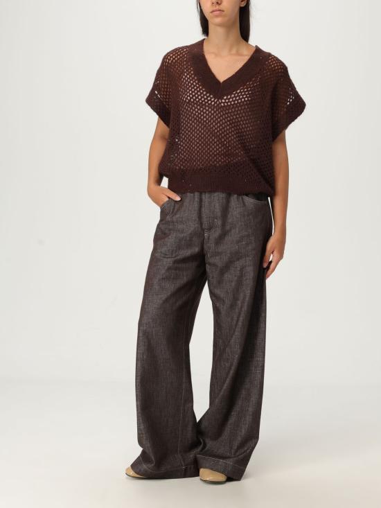 25FW 브루넬로 쿠치넬리 스트레이트 팬츠 MB148MY599 C003 Brown - BRUNELLO CUCINELLI