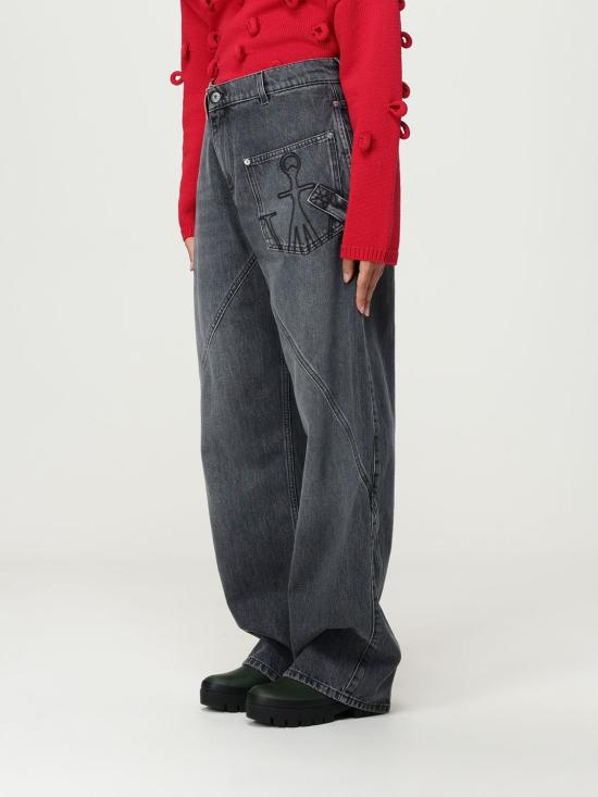 25FW JW앤더슨 트위스트 워크웨어 진 DT0102PG1745 929 Charcoal - JW ANDERSON