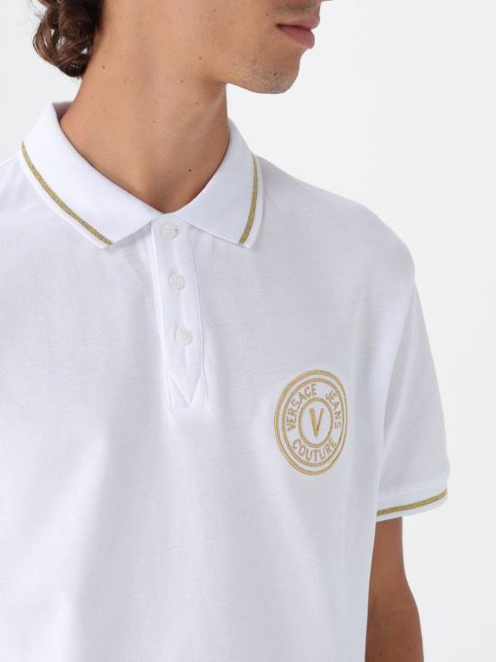 25FW 베르사체 폴로 티셔츠 79GAGT00CJ01T G03 White - VERSACE