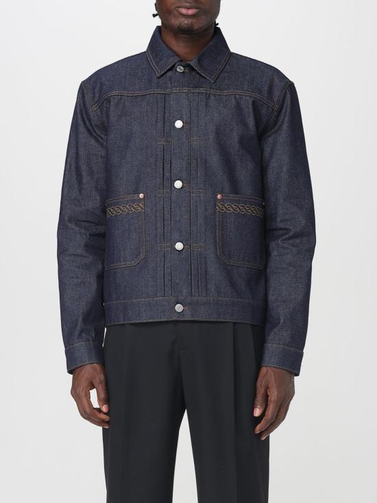 25FW 드롤드무슈 데님 자켓 HJT172CO211 BRT Denim