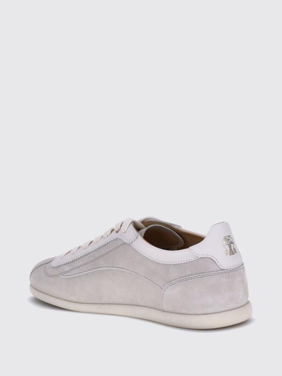 25FW 브루넬로 쿠치넬리 슬림 아웃솔 워시드 스웨이드 스니커즈 MZUSIGD337 CIN78 Multicolor - BRUNELLO CUCINELLI