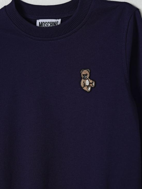 25FW [키즈] 모스키노 풀오버 HRF08VLCA40 40016 Blue - MOSCHINO