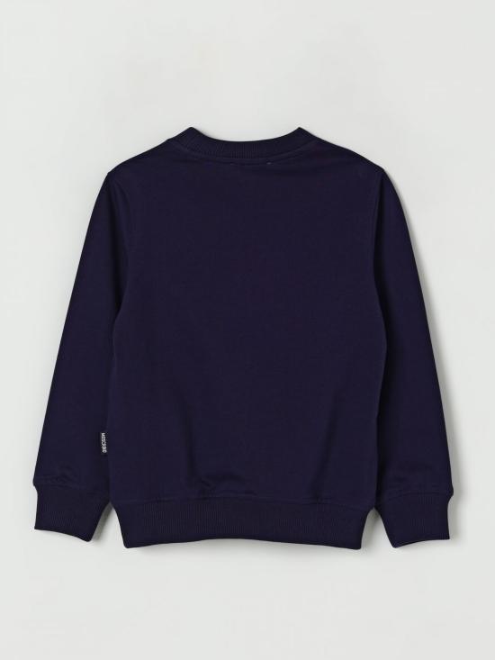 25FW [키즈] 모스키노 풀오버 HRF08VLCA40 40016 Blue - MOSCHINO