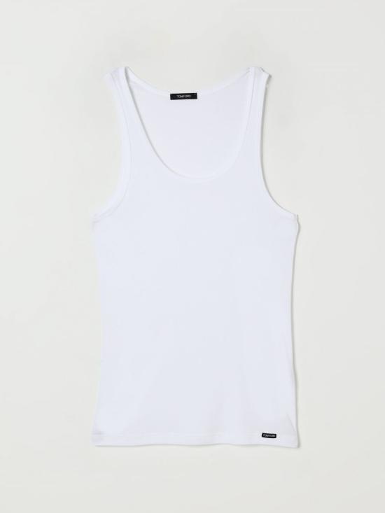 25FW 톰포드 민소매 티셔츠 T4D101210 100 White - TOMFORD