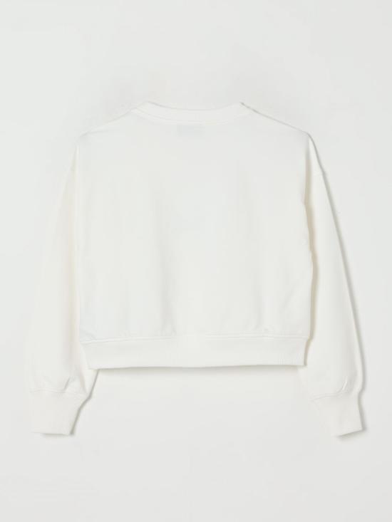 25FW [키즈] 모스키노 풀오버 HDF06GLDA16 10063 White - MOSCHINO