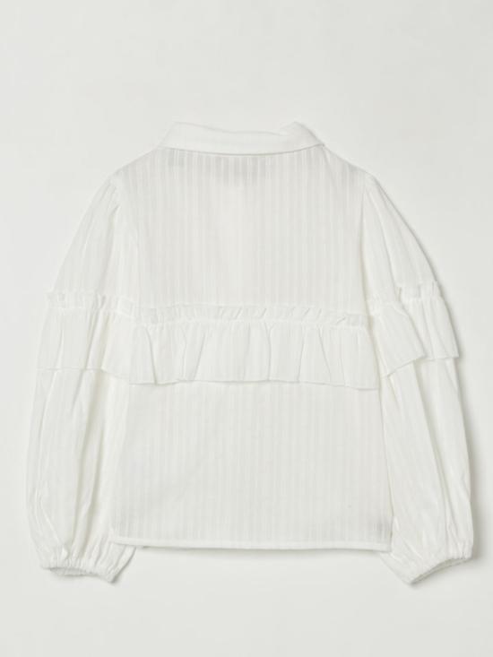 25FW [키즈] 라스투펜데리아 셔츠 1TJCM42 C42 White - LA STUPENDERIA